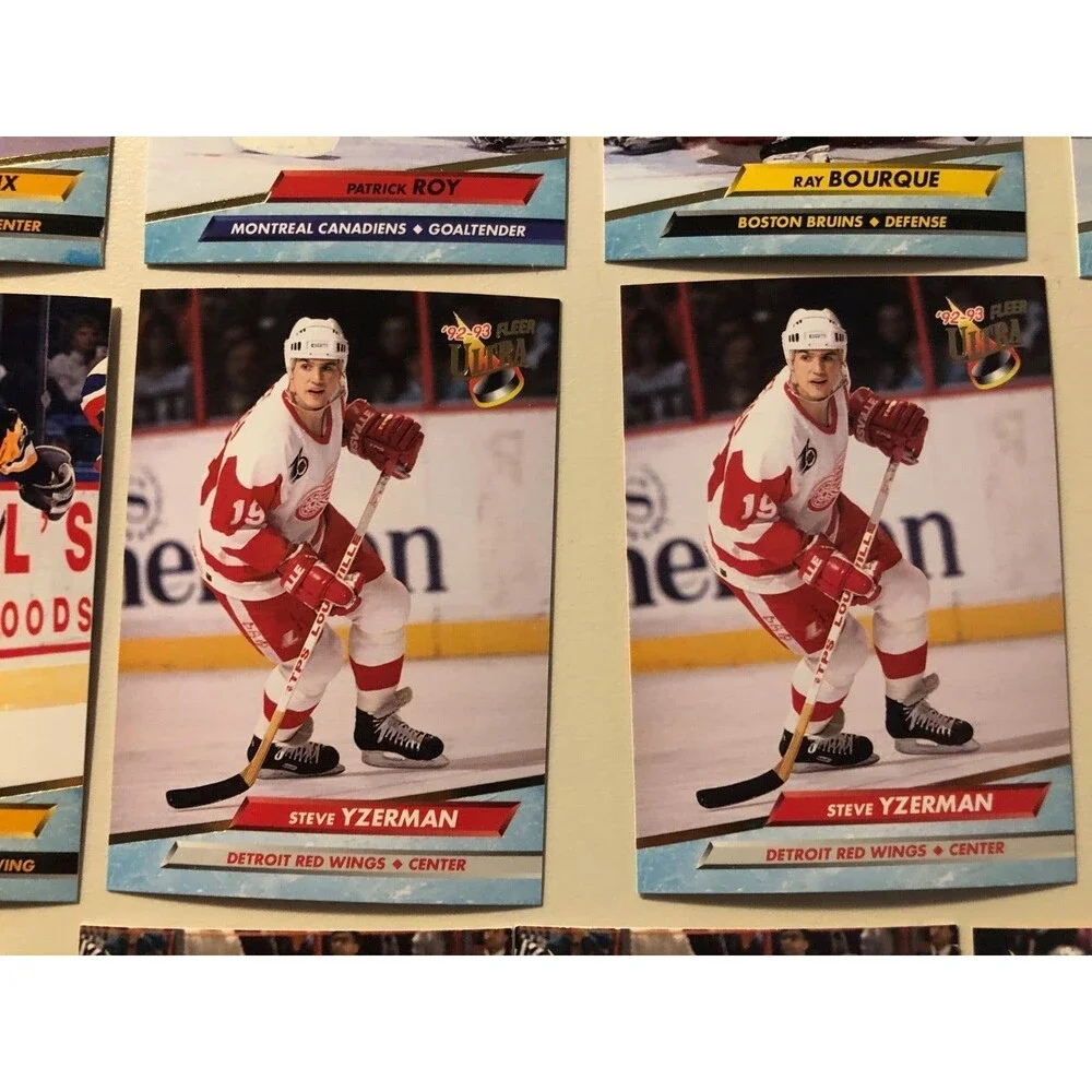 NHL Fleer Series 1 Cards Lot of 205 cards Inlcuding Gretzky-Lemieux-Bourqu-Neely